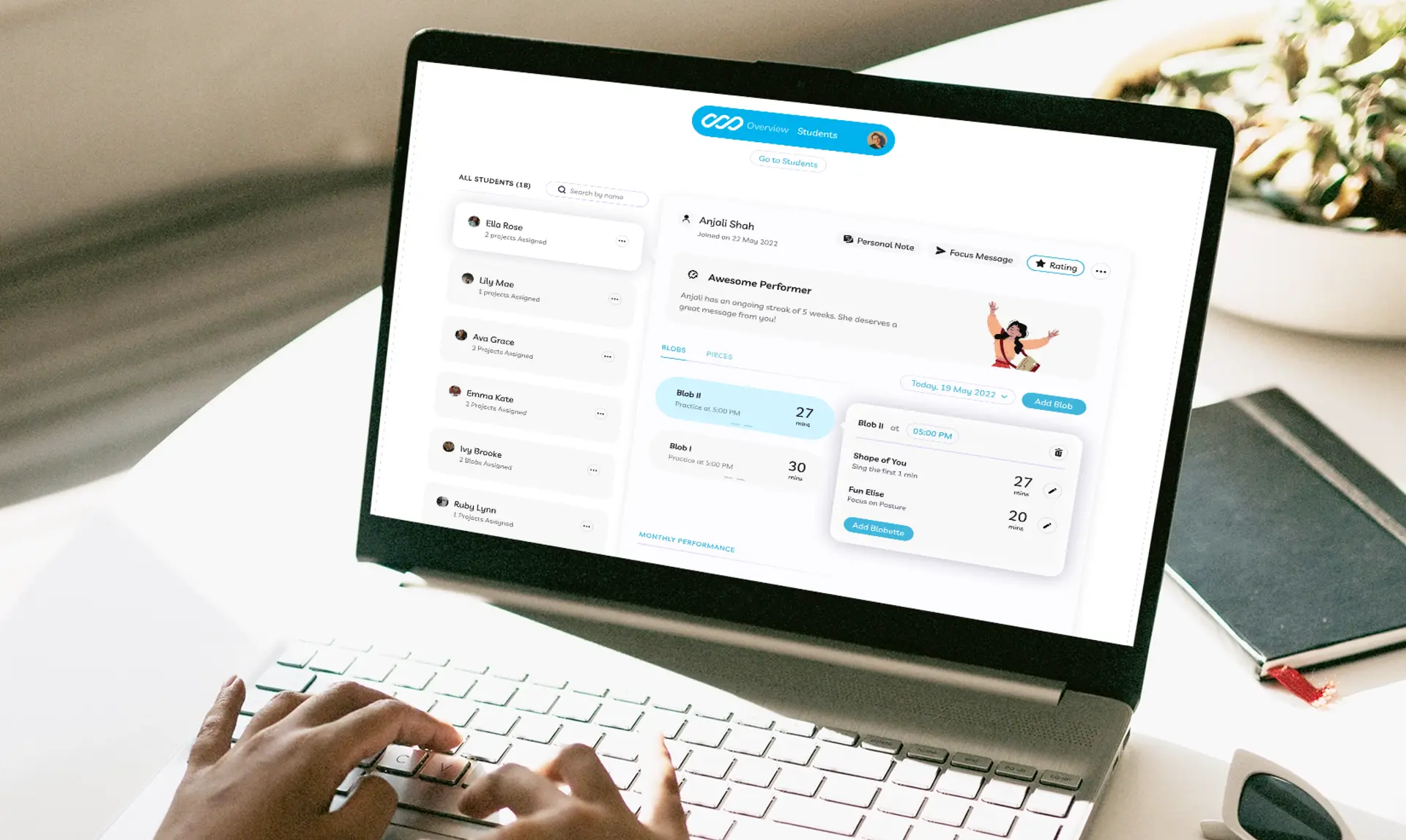 Multi-Platform Multi-Discipline Accountability App for Music Lessons